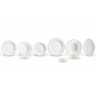 Set mit 27 eleganten weißen Porzellan-Designplatten - Gimignano Viadurini