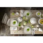 Set mit 27 eleganten weißen Porzellan-Designplatten - Gimignano Viadurini