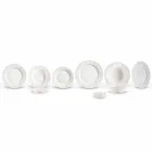 Set mit 27 eleganten weißen Porzellan-Designplatten - Gimignano Viadurini