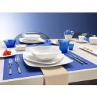 White Dinner Plates Service Square und modernes Design 26 Stück - Usima Viadurini
