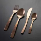 24-teiliges Luxus-Besteckset aus Stahl mit Design - Wisconsinpos Viadurini