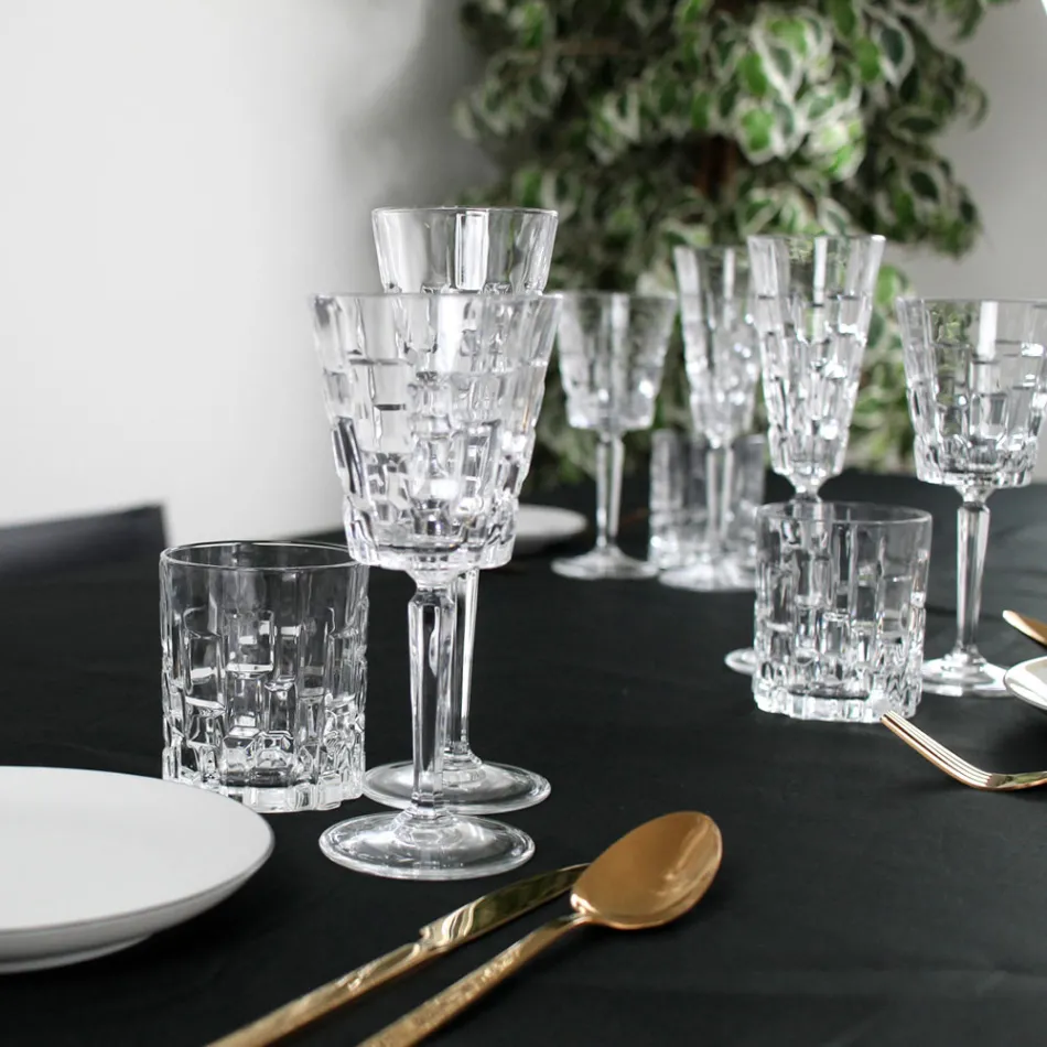 Set mit 18 Luxus-Kristallgläsern - Luxuryglass25 Viadurini