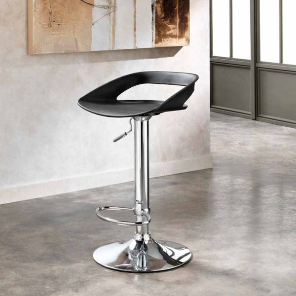 Hocker aus metall und pvc im 2er set in modernem design aldo