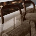 Set aus 4 eleganten Esszimmerstühlen aus Massivholz, hergestellt in Italien - Numa Viadurini