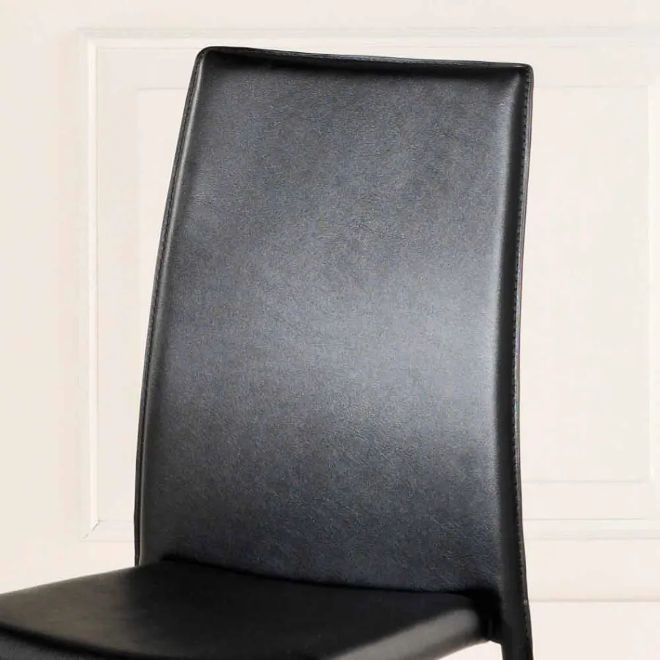 4. September moderne Stühle Joy Kunstleder, vollständig bedeckt Viadurini