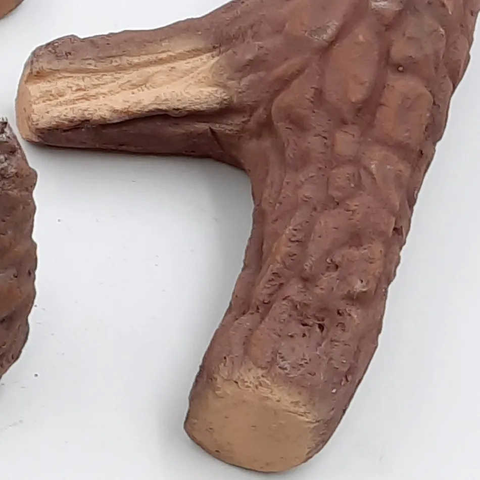 Set mit 9 Hölzern aus feuerfestem Gips für die Dekoration von Biokaminen – Rio Viadurini