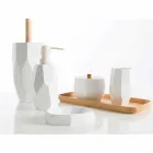 Design-Badaccessoire-Set aus Rivalba-Holz und -Harz Viadurini