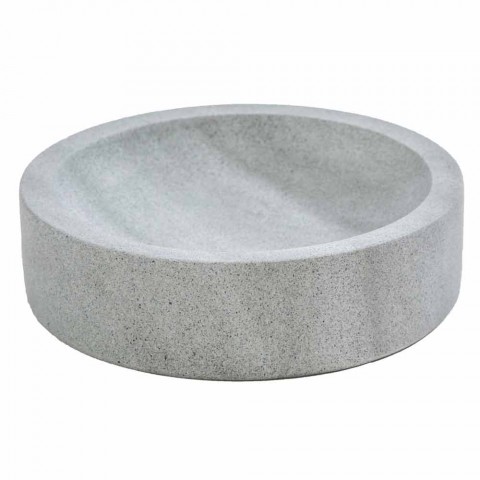 Design Badaccessoires in grauem Stein Montale gesetzt