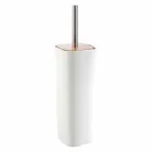 Carsoli moderner Badezimmerzubehörsatz aus Keramik und Holz Viadurini