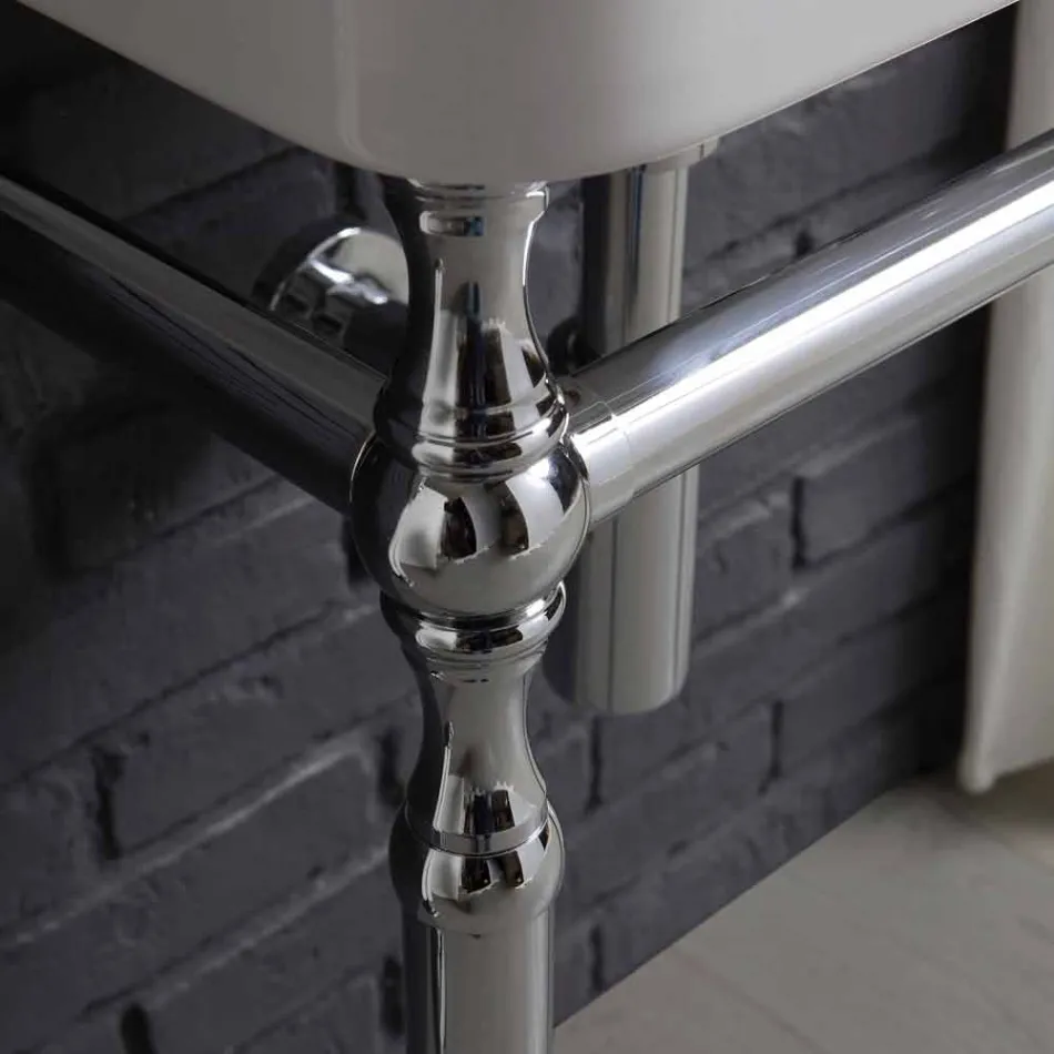 Bad-Set mit Waschbecken und Spiegel in der Struktur der Delphin Kreativität Viadurini