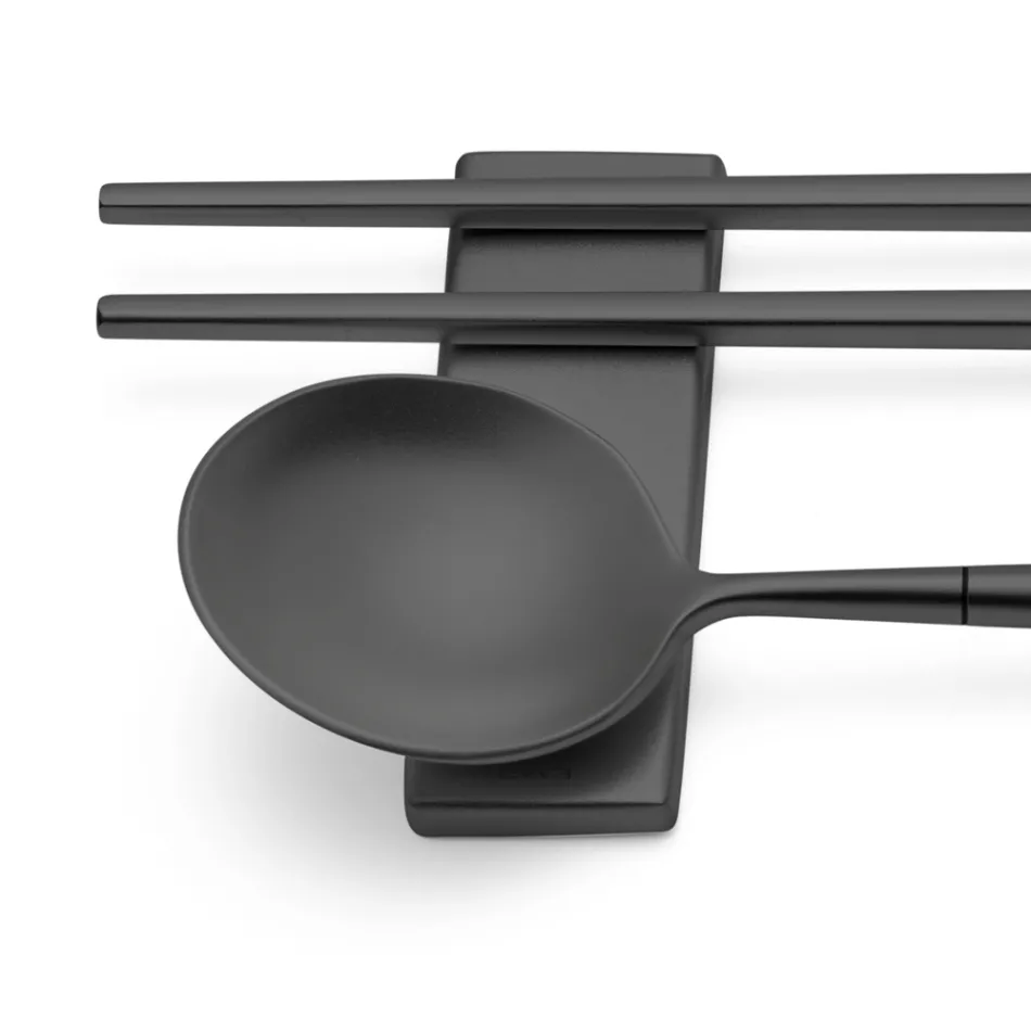 Set bestehend aus Obstlöffel, Essstäbchen und Besteckablage - Osaka Viadurini