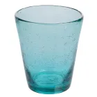 Set mit 12 Gläsern 330 ml aus farbiger geblasener Glaspaste - Spilla Viadurini