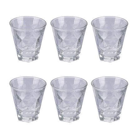 12er Set Wassergläser 280 ml aus handgefertigtem Glas - Tasse Viadurini