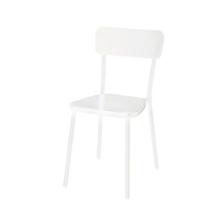 Satz von 4 Outdoor-Stühlen aus epoxidpulverbeschichtetem Aluminium - Zuna Viadurini