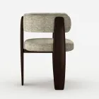 Set aus 4 Esszimmerstühlen aus Massivholz, hergestellt in Italien - Chile Viadurini