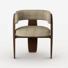 Set aus 4 Esszimmerstühlen aus Massivholz, hergestellt in Italien - Chile Viadurini