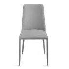 Set aus 4 gepolsterten Stühlen mit farbenfrohem Stoffbezug und gepolstertem Gestell - Luciana Viadurini