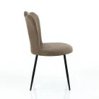 Set mit 4 Stühlen aus Kunstleder in Antikoptik – Bernstein Viadurini