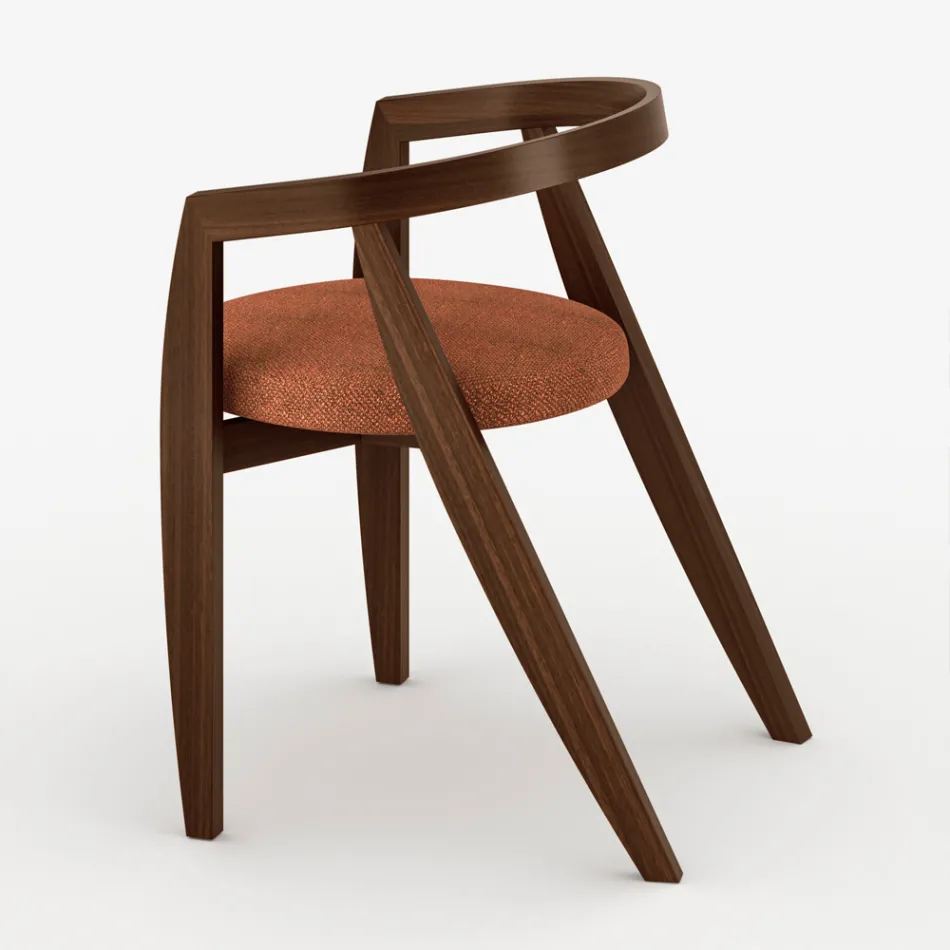 Set aus 4 modernen Stühlen aus hochwertigem Massivholz, hergestellt in Italien - Vela Viadurini
