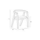 Set aus 4 modernen Stühlen aus hochwertigem Massivholz, hergestellt in Italien - Vela Viadurini