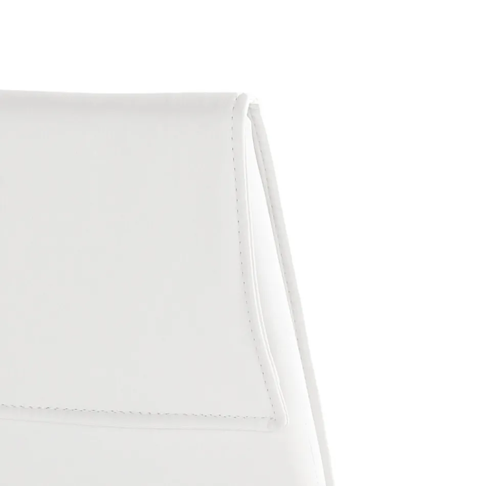 Set mit 4 Stühlen, gepolstert mit Kunstleder in verschiedenen Ausführungen – Uranium Viadurini