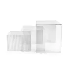 Dreiteiliges Set aus Plexiglas-Beistelltischen, hergestellt in Italien – Leandro Viadurini