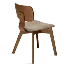 Zwei Stühle mit Holzoptik und gepolstertem Sitz – Antea Viadurini