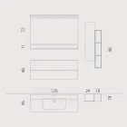 Holzset und Fenix moderne Badmöbelaufhängung made Italy Bari Viadurini