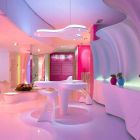 Farbiger hoher Hocker Slide Koncord modernes Design aus Italien Viadurini