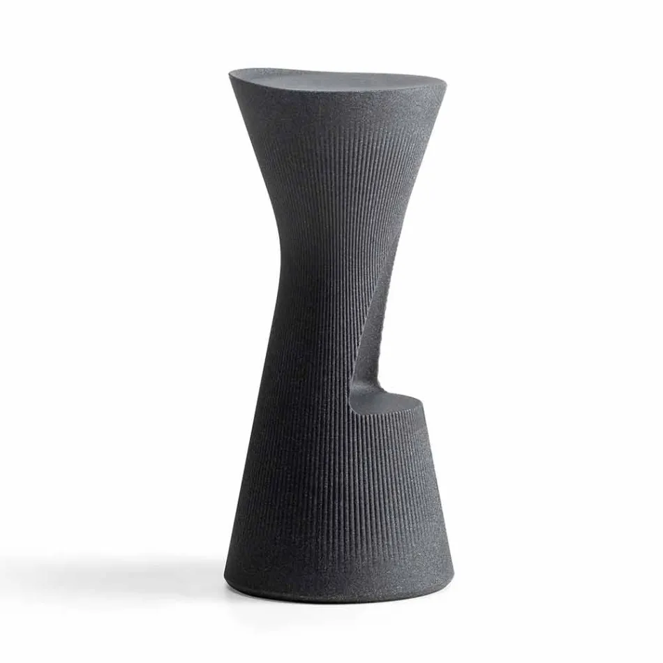 Hoher Gartenhocker aus farbigem Polyethylen Made in Italy - Desmond Viadurini