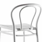 Hoher Polypropylen Hocker mit Fußstütze, 4 Stück - Gaya Viadurini