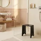 Penelope – Schwarzer Designer-Badhocker aus Plexiglas, hergestellt in Italien Viadurini