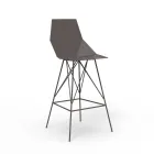 Outdoor-Hocker H 102 cm Faz von Vondom aus Polypropylen und Stahl, 4 Stück Viadurini
