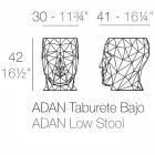 Außenhocker in Form eines Gesichtes aus modernem Design Adan von Vondom Viadurini