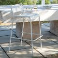 Stapelbarer Outdoor-Hocker aus verzinktem Metall Made in Italy - Amina