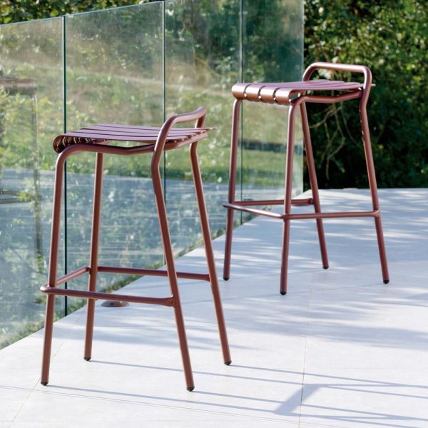 Gartenhocker komplett aus aluminium - resplendent