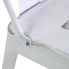 Indoor und Outdoor Eisen Hocker Höhe 94 cm - Schreibwaren Viadurini