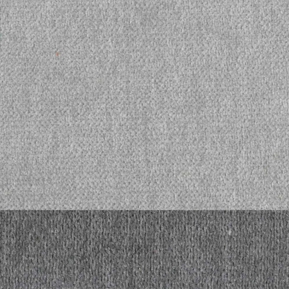 Design-Wohnzimmerhocker aus Stoff mit Rand und anthrazitfarbenem Metall – Scarat Viadurini