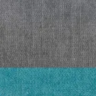 Design-Wohnzimmerhocker aus Stoff mit Rand und anthrazitfarbenem Metall – Scarat Viadurini