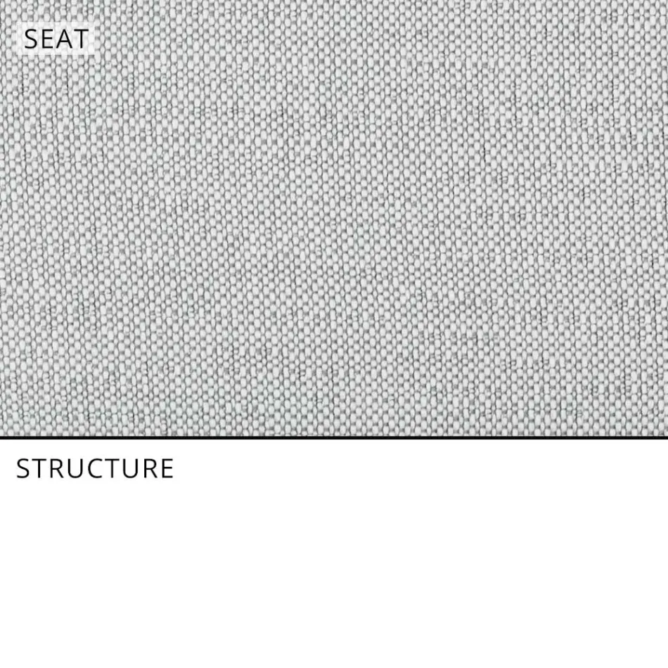 Outdoor-Designhocker aus hochwertigem Aluminium, 3-teilig - Filomena Viadurini