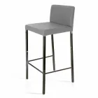 Moderner Design Hocker mit Alwyn H 86 cm Rückenlehne, made in Italy Viadurini