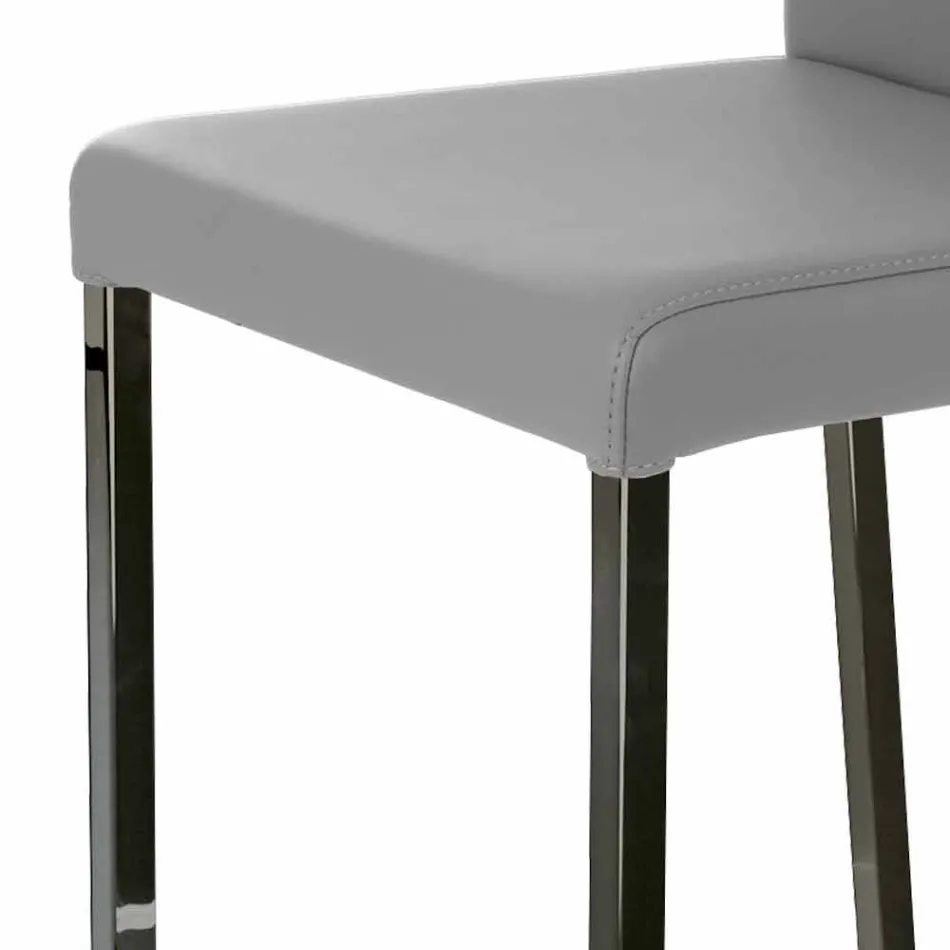 Moderner Design Hocker mit Alwyn H 86 cm Rückenlehne, made in Italy Viadurini