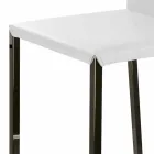 Moderner Design Hocker mit Alwyn H 86 cm Rückenlehne, made in Italy Viadurini