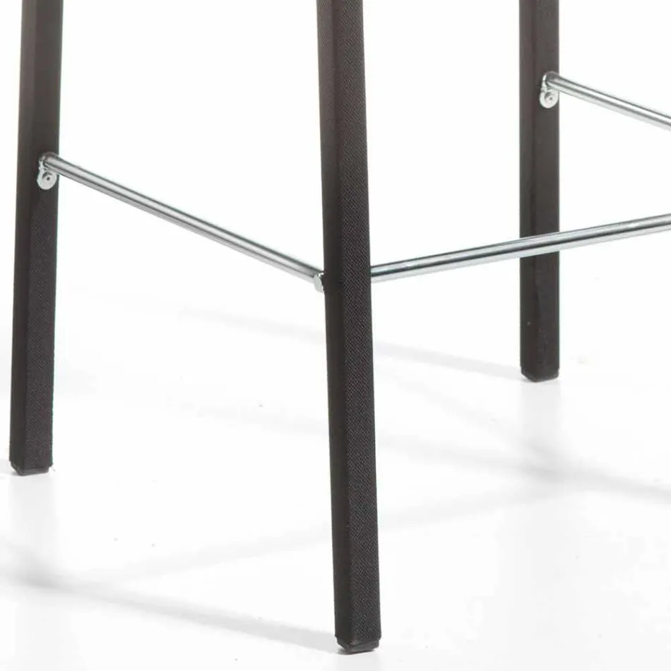 Moderner Design Hocker mit Alwyn H 86 cm Rückenlehne, made in Italy Viadurini