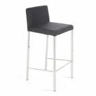 Moderner Design Hocker mit Alwyn H 86 cm Rückenlehne, made in Italy Viadurini