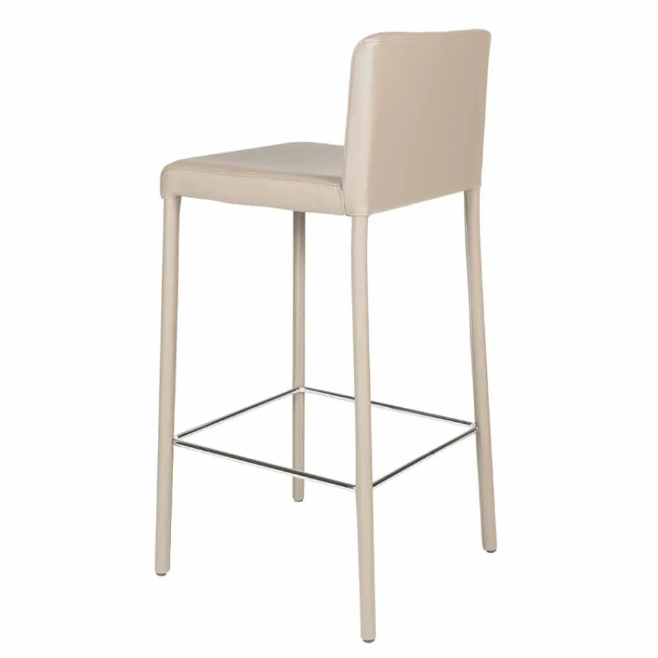 Moderner Design Hocker mit Alwyn H 86 cm Rückenlehne, made in Italy Viadurini