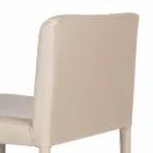 Moderner Design Hocker mit Alwyn H 86 cm Rückenlehne, made in Italy Viadurini