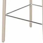 Moderner Design Hocker mit Alwyn H 86 cm Rückenlehne, made in Italy Viadurini