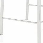 Moderner Design Hocker mit Alwyn H 86 cm Rückenlehne, made in Italy Viadurini