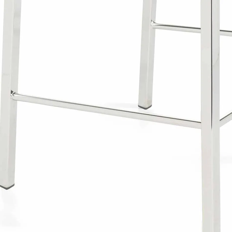 Moderner Design Hocker mit Alwyn H 86 cm Rückenlehne, made in Italy Viadurini